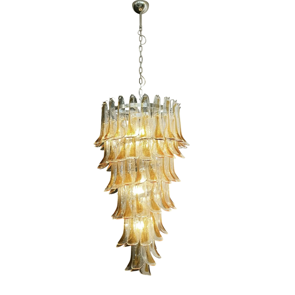 Vittoria Murano Petal Glass Chandelier (6 layer)