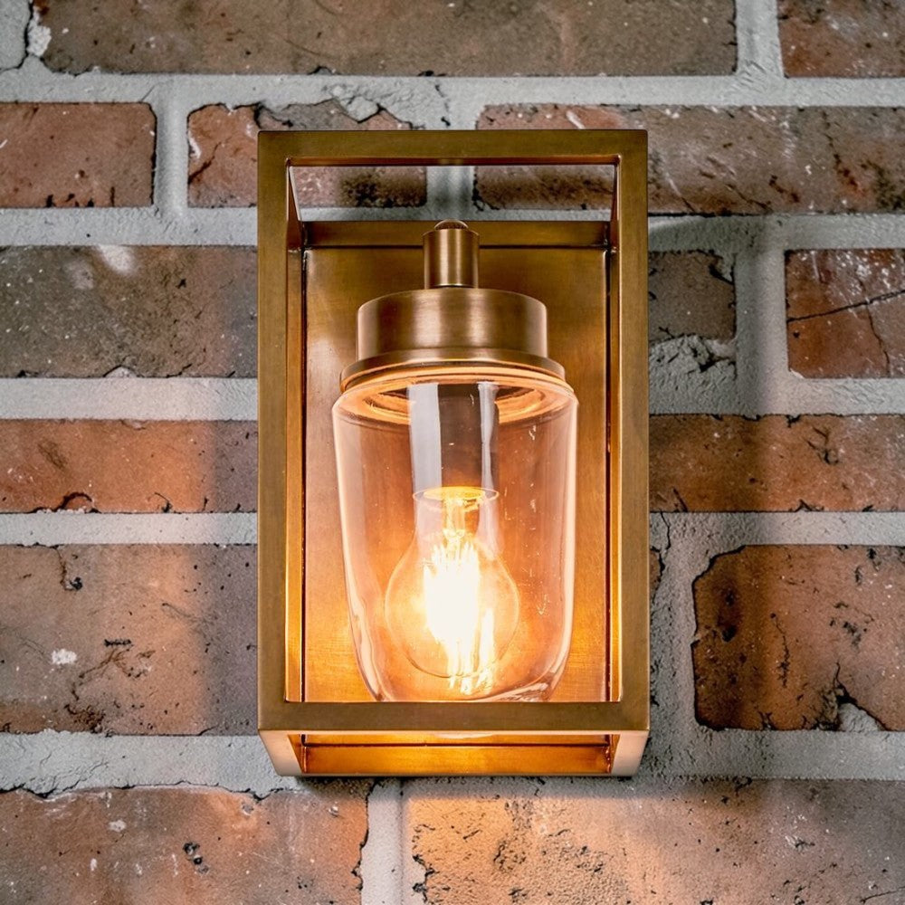 Wellington Outdoor Wall Light Brass