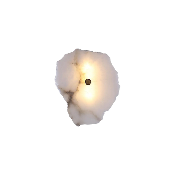 Wels Single Organic Alabaster Wall Sconce