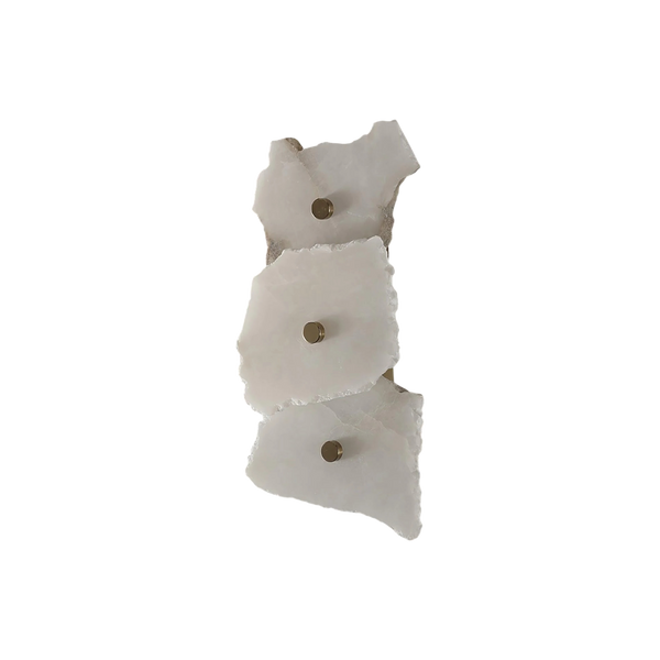 Wels 3-lamp Organic Alabaster Wall Sconce