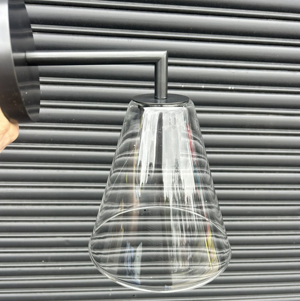 Yanick Clear Glass Cone Lamp Bronze only (Clearance)