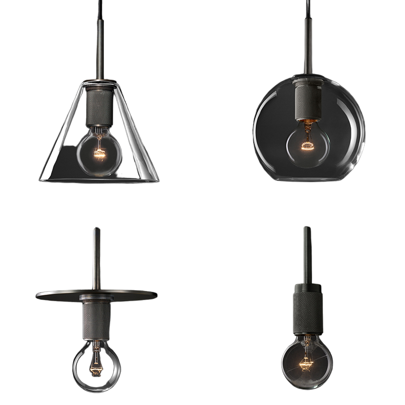 Yanno Round Clear Glass Pendant Lamp