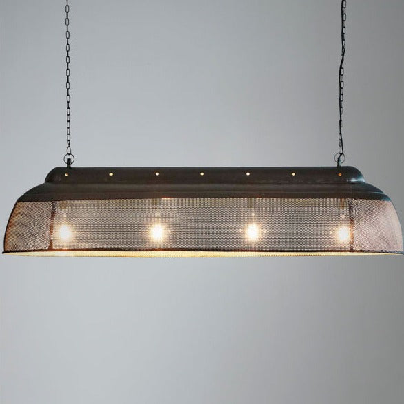 Riva Ceiling Pendant Extra Long (Matte Black with Gold Interior Finish ZAF10411)