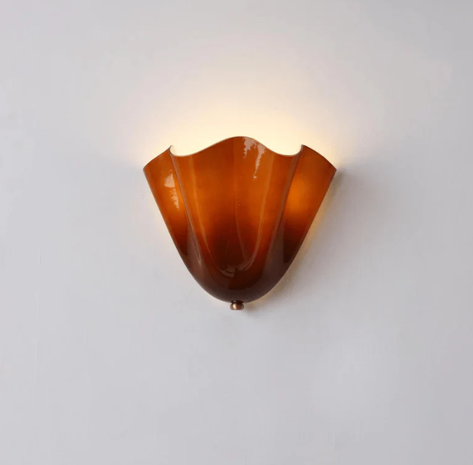 Zino Glass Shell Wall Lamp