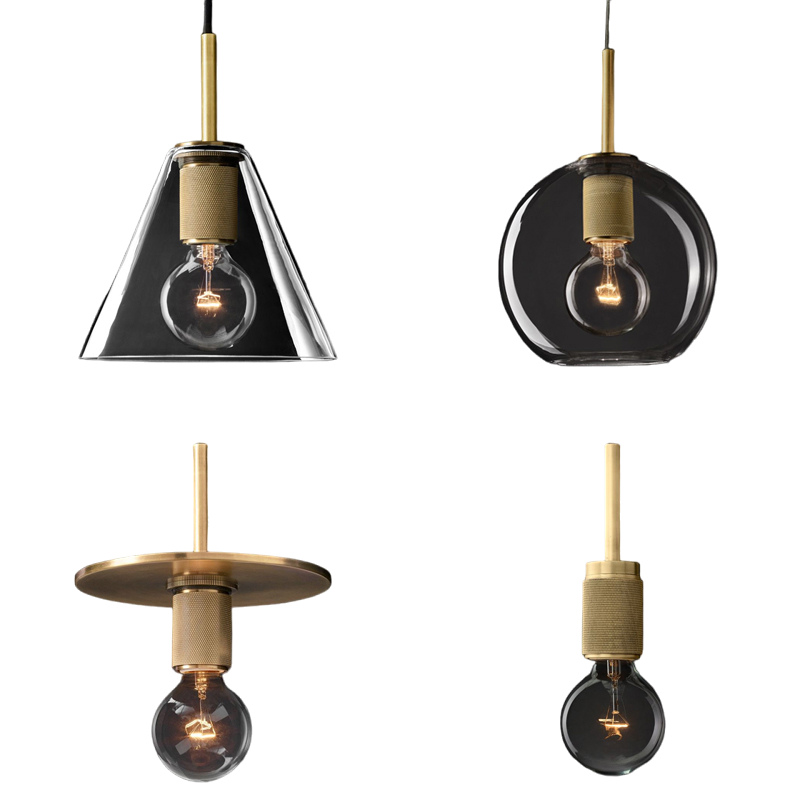 Yanno Round Clear Glass Pendant Lamp