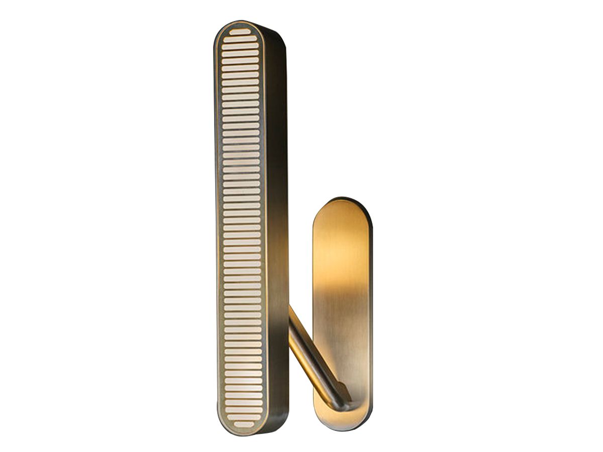 Natalia Single Column Brass Wall Lamp