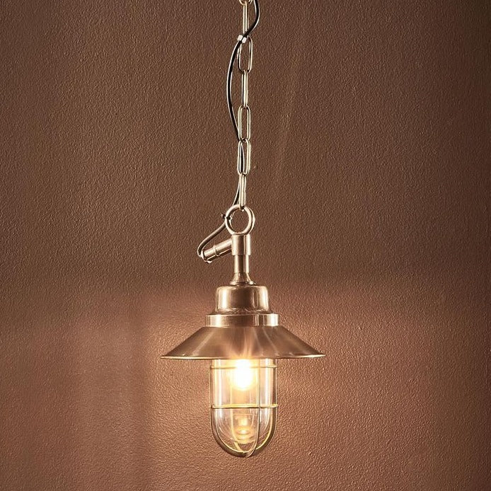Rutherford Outdoor Ceiling Pendant Brass