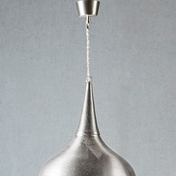 Zara Ceiling Pendant Large Silver (SKU ELASWOBT80)