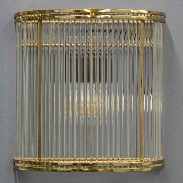 Verre Half Round Wall Light Brass (SKU ELJE13652B)
