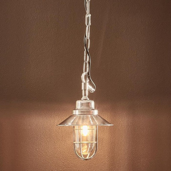Rutherford Outdoor Ceiling Pendant Silver (SKU ELPIM51277AS)