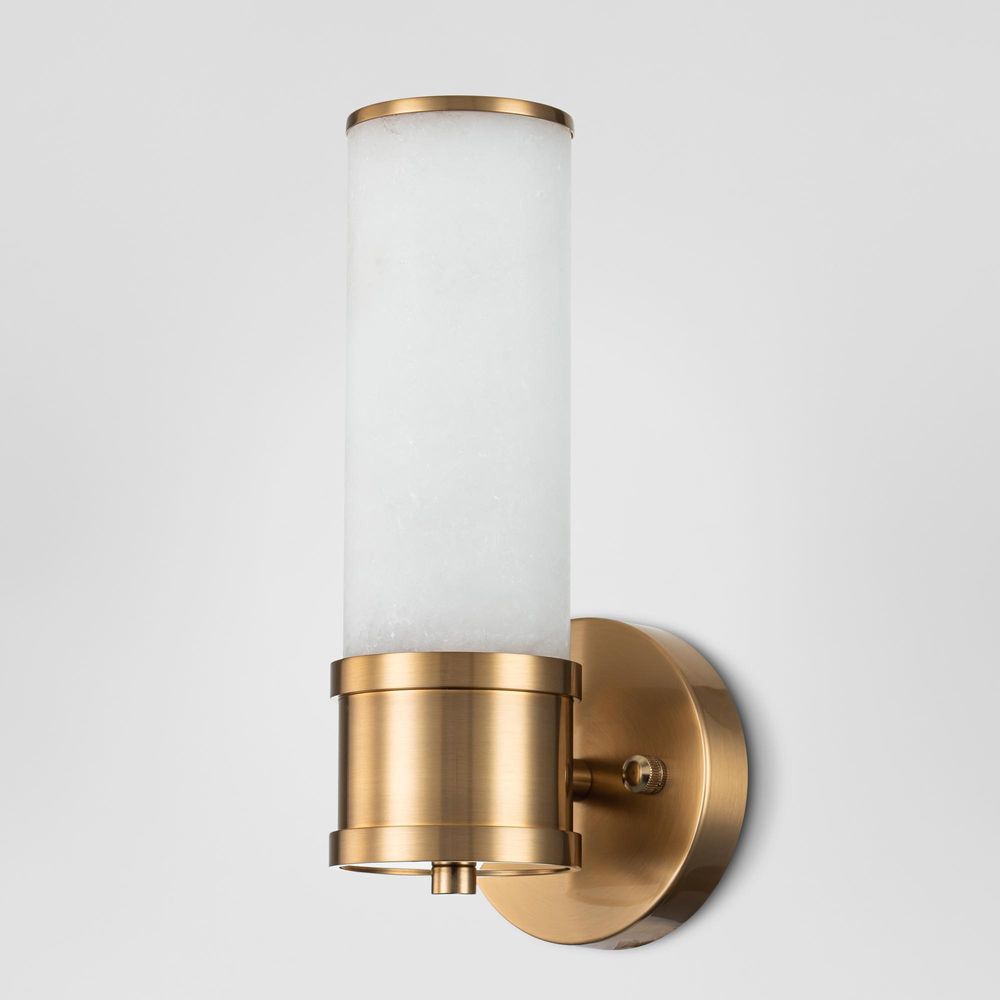 Herman Brass & Alabaster Wall Light