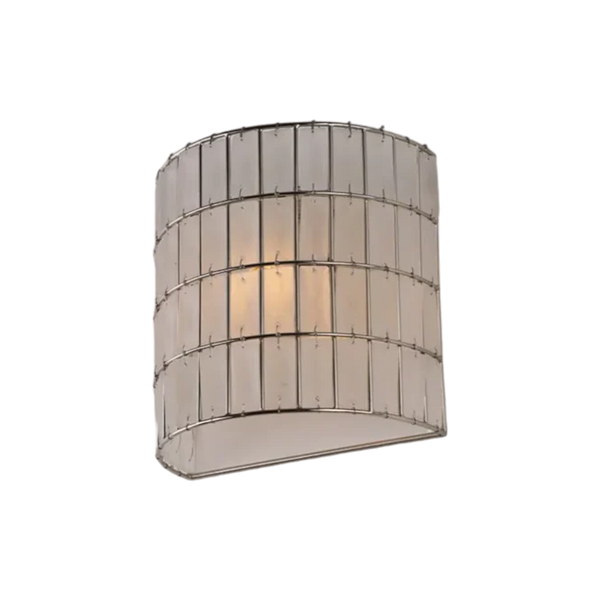 Grahamstown Half Round Wall Light Nickel (SKU ELJE60282)