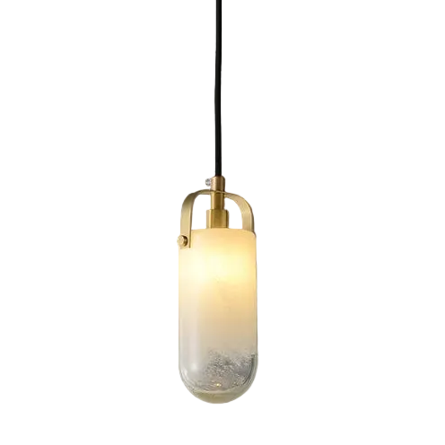 Octavia Single Organic Glass Pendant Lamp