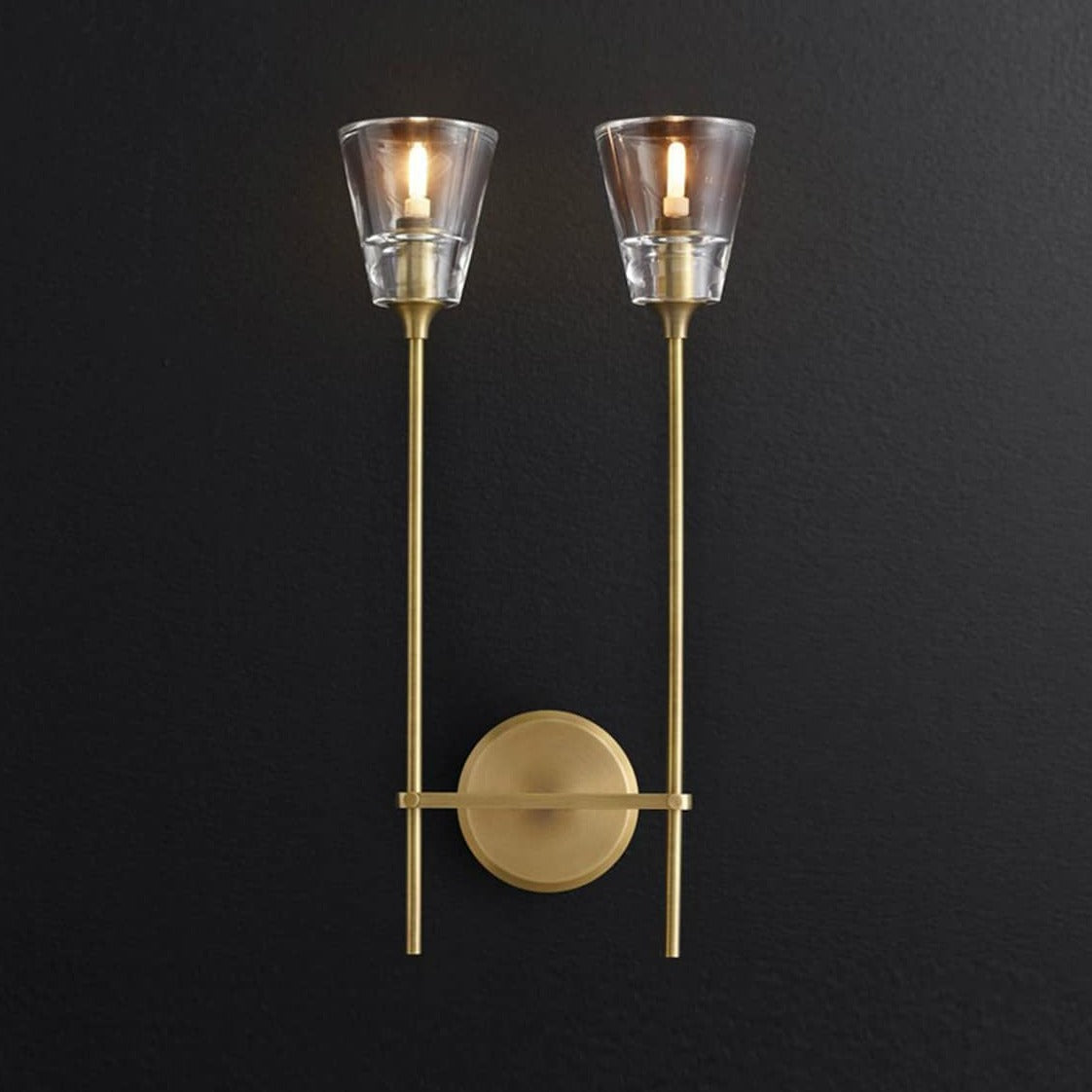 Hailey Twin Column Wall Lamp