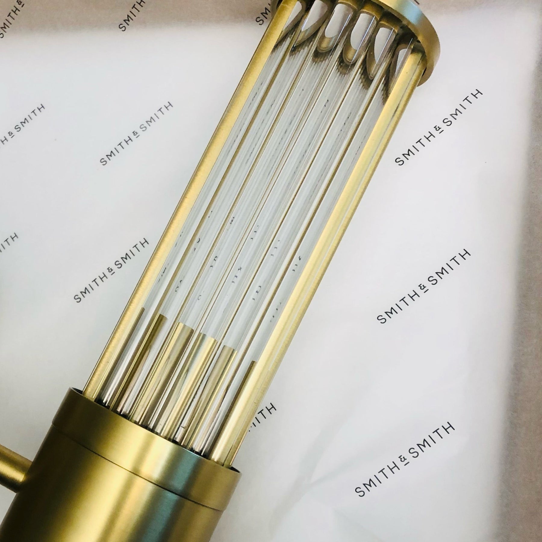 Griffith Twin Up-Down Wall Lamp in Brass