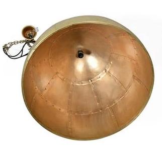 P51 Ceiling Pendant Large Antique Brass