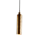 Bruges Antique Solid Brass Cylinder Pendant Lamp.