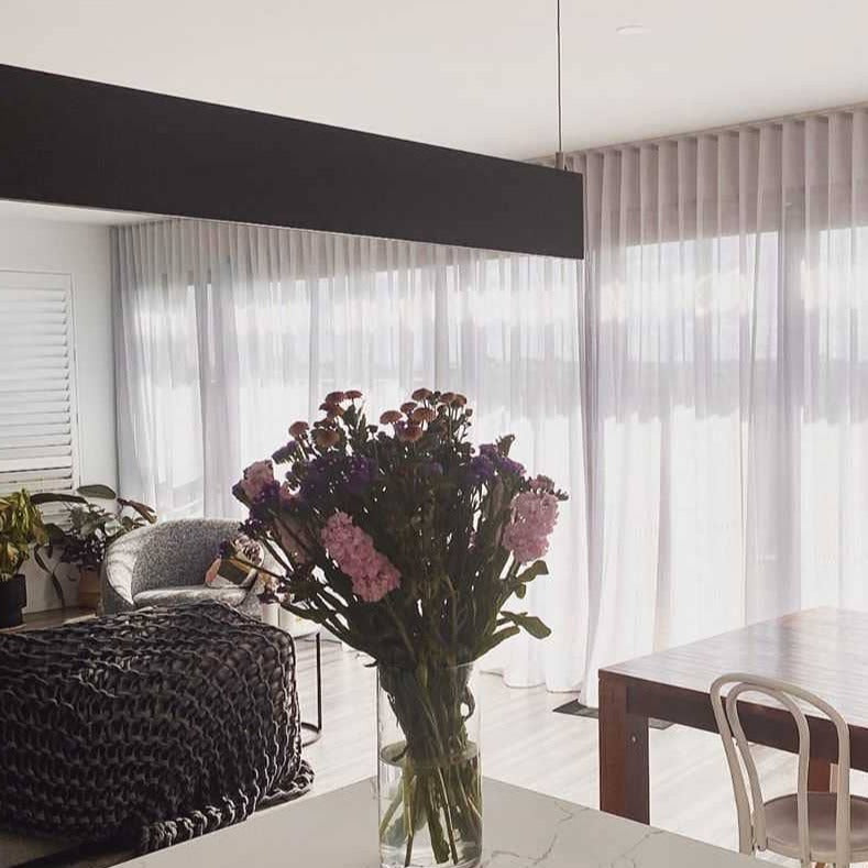 Mersey Australian Timber Linear LED Pendant Lamp (Black Finish)