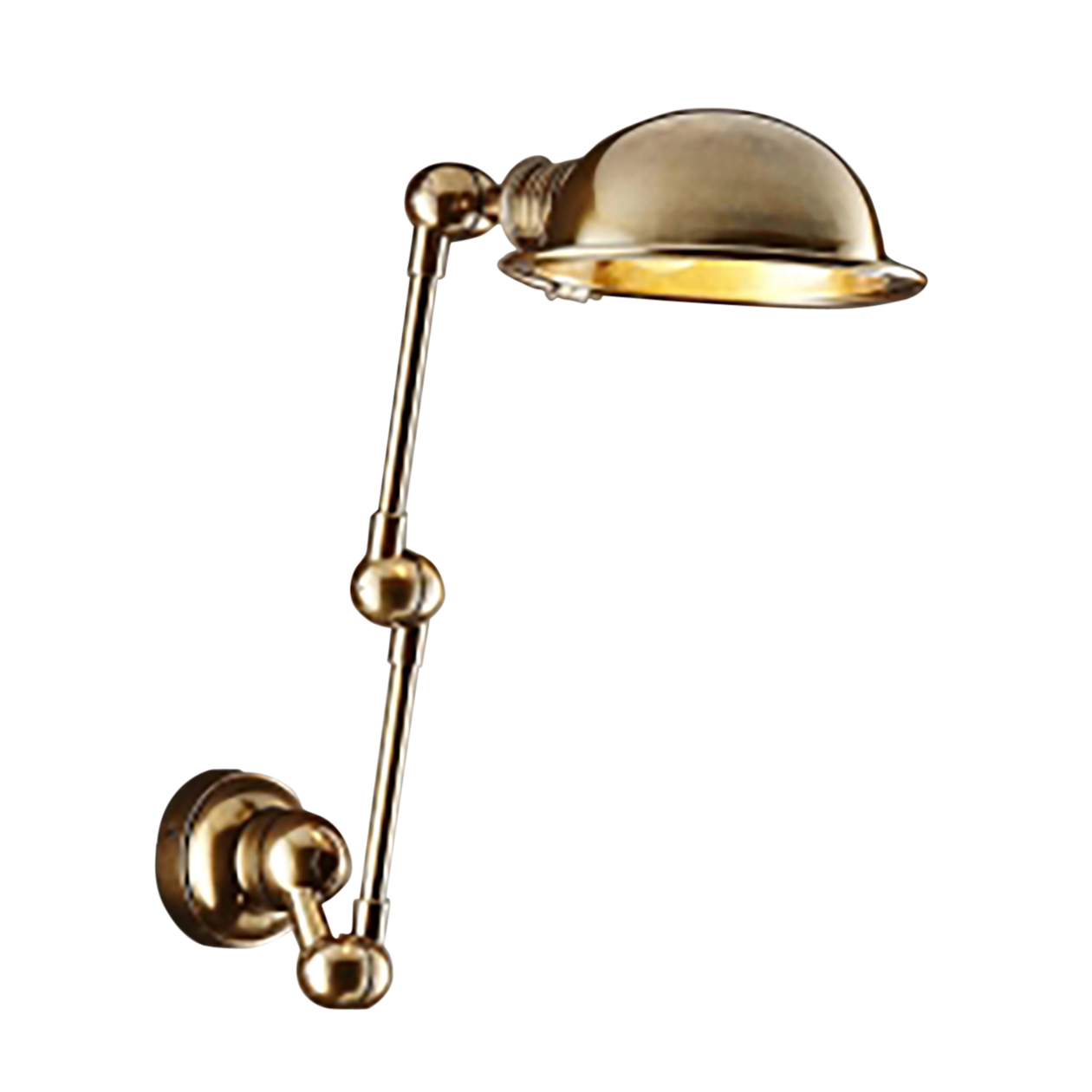SMITH&SMITH Lighting Sydney Harrison Antique Brass Flexible Arm Sconce Wall Light