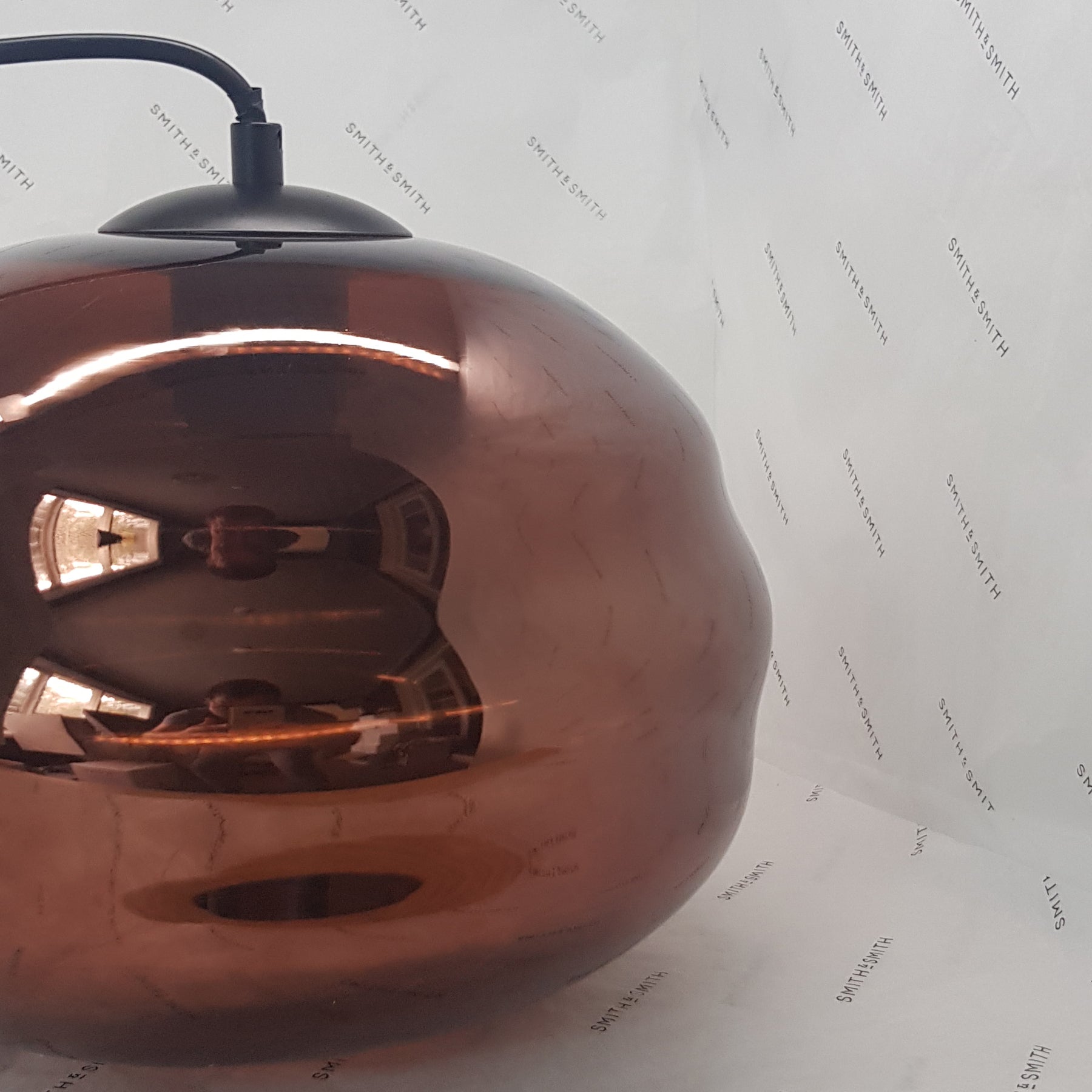 Jupiter Hand-blown Pendant Lamp in Copper Glass