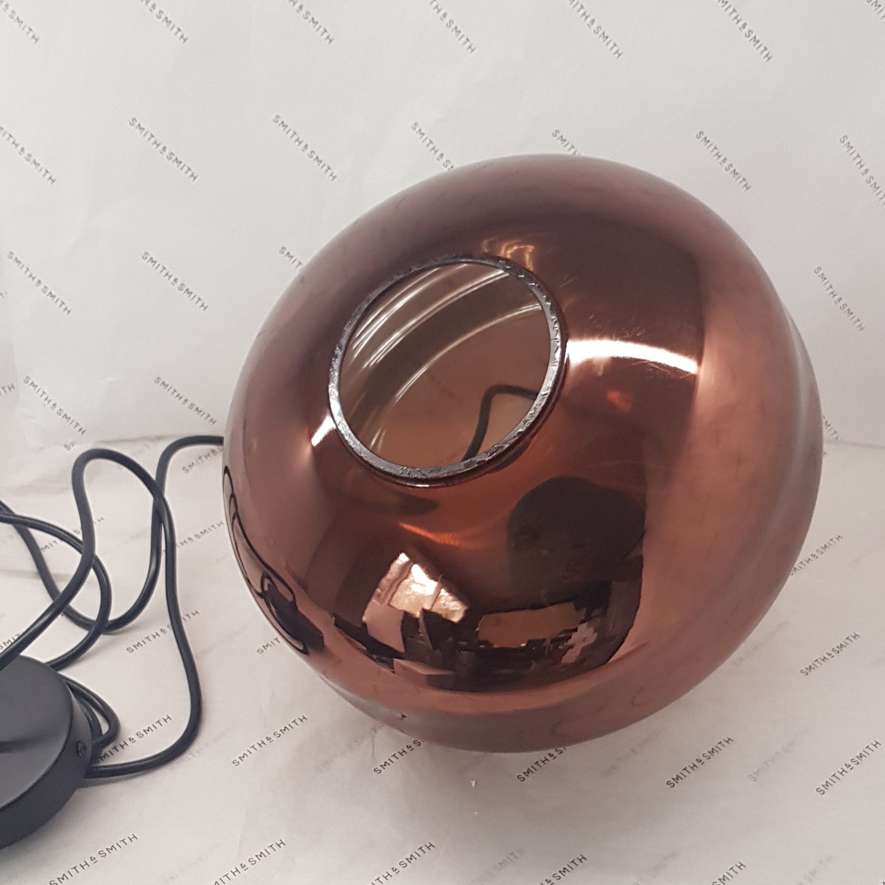 Jupiter Hand-blown Pendant Lamp in Copper Glass