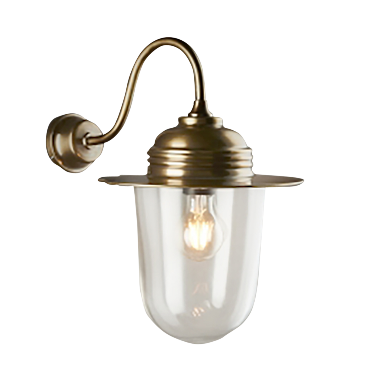 SMITH&SMITH Lighting Sydney Chandler Antique Brass Outdoor Wall Lamp