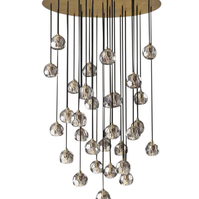 SMITH&SMITH Howarth 30 Crystal Ball Cluster Pendant Chandelier