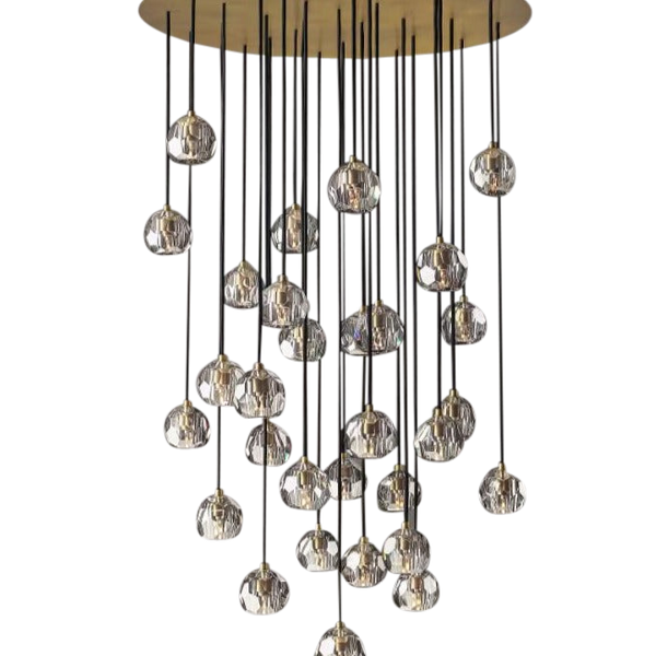 SMITH&SMITH Howarth 30 Crystal Ball Cluster Pendant Chandelier