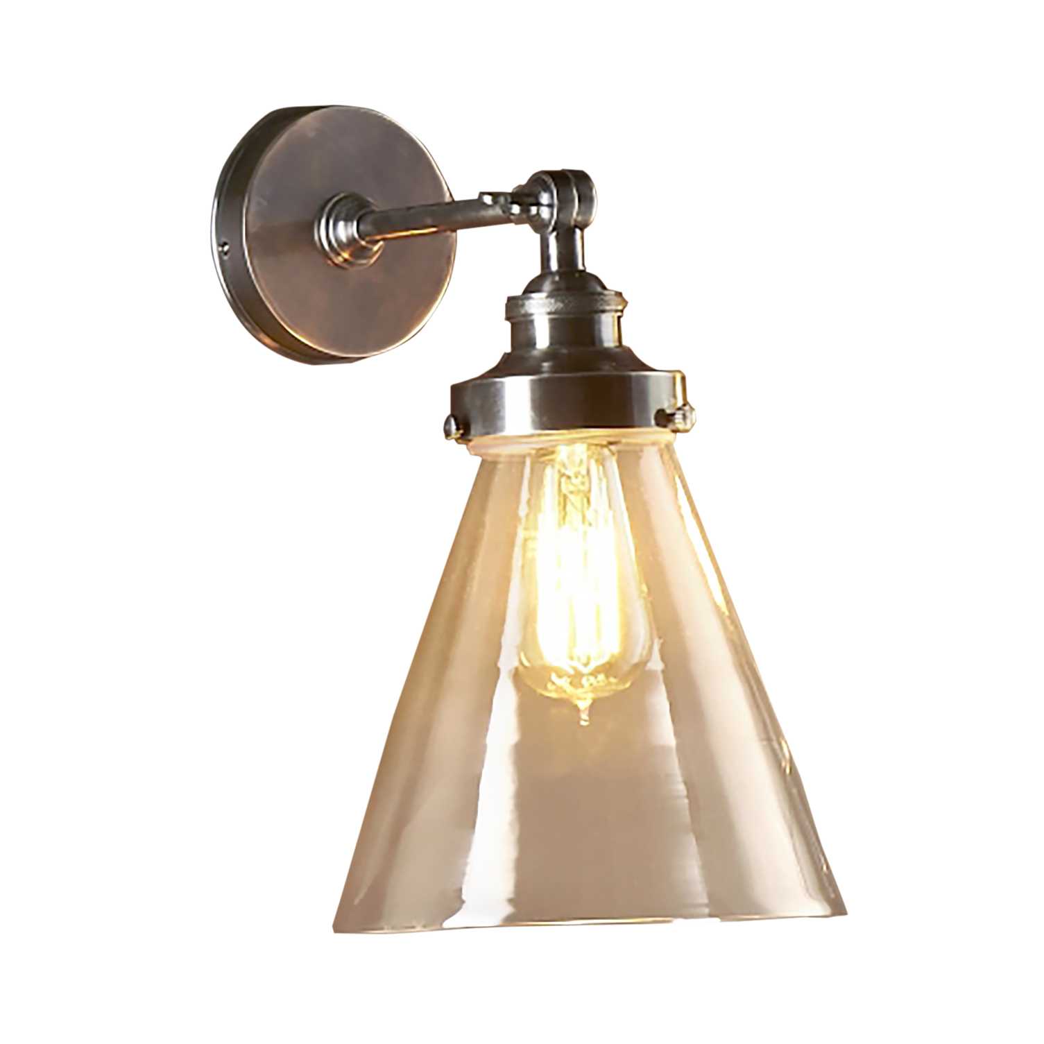 SMITH&SMITH Lighting Sydney Marion Antique Brass Sconce Wall Light Lamp