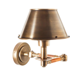 SMITH&SMITH Auburn Antique Brass Swinging Arm Sconce Wall Light