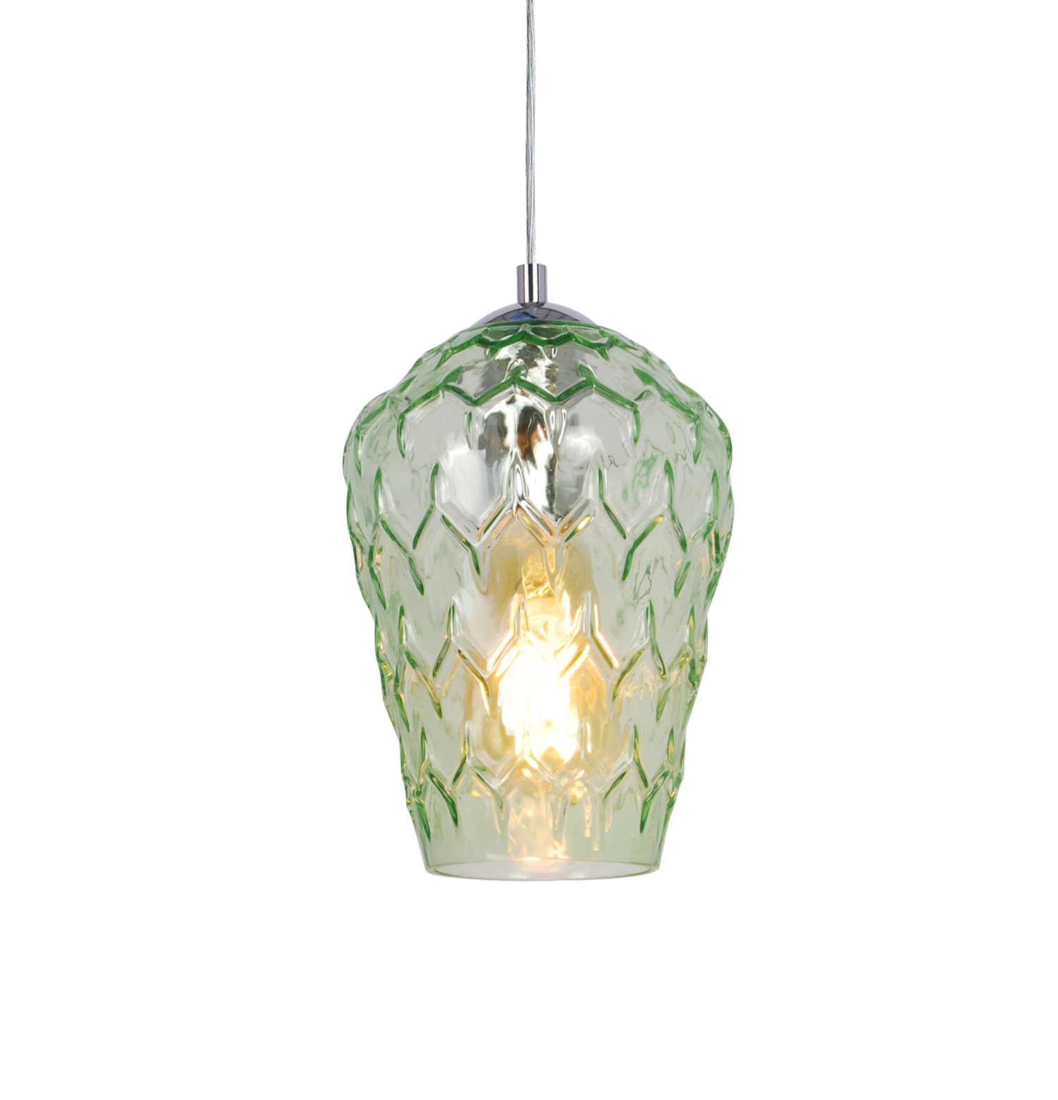 SMITH&SMITH Lighting in Sydney. Handblown glass pendant lamp available in pale green glass
