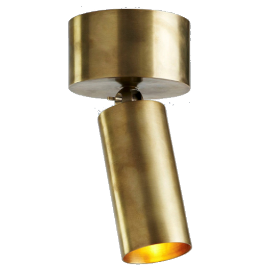 Bruges Antique Brass Adjustable Ceiling Can Lamp (Clearance)