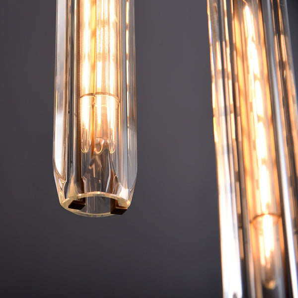Charles Brass Twin Shade Glass Pendant Lamp