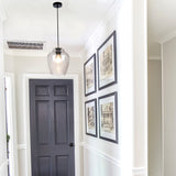 Clear glass Zarz Pendant from SMITH&SMITH in Australian home all way insta