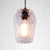 modern cut glass pendant light
