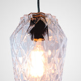 modern cut glass pendant light