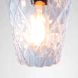 modern cut glass pendant light