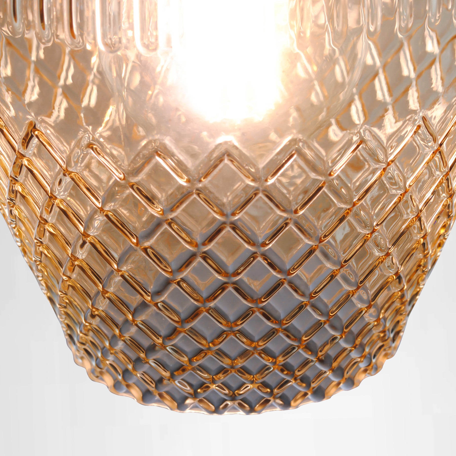 SMITH&SMITH Zarz Amber Glass Pendant Lamp 