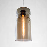 cognac glass cylinder pendant