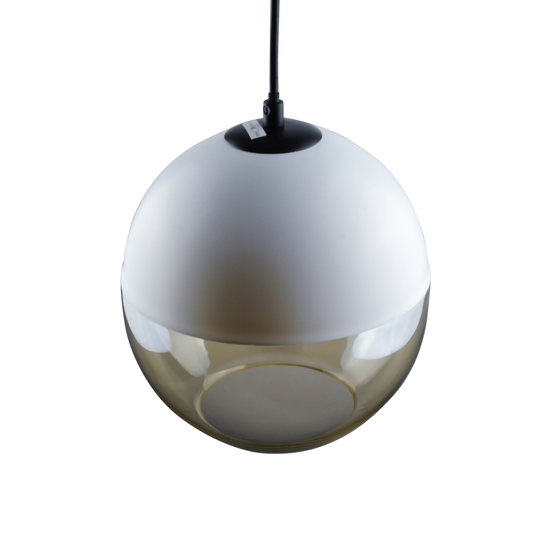 SMITH&SMITHRivina Medium Antique Silver Hand-blown Glass Cone Pendant Lamp