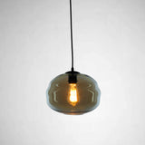 hanging cognac glass pendant light