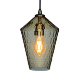 SMITH&SMITH Isla Honeycomb Hand Cut Crystal Glass Pendant Lamp