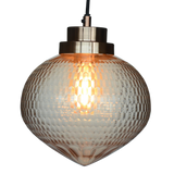 SMITH&SMITH Eloise Rice Hand Cut Crystal Glass Pendant Lamp