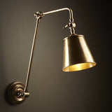 Choose your own finish to match your space on our Douglass wall lamps made from solid brass.