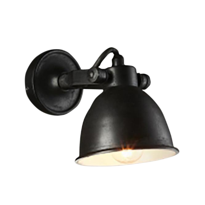 SMITH & SMITH Florence Antique Black Sconce Wall Light