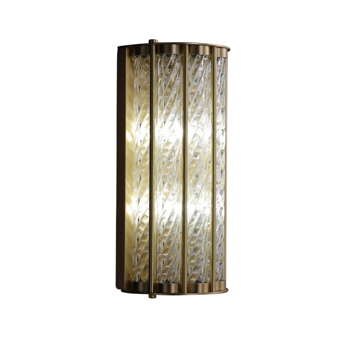 SMITH&SMITH Hillston Spiral Glass Wall Lamp