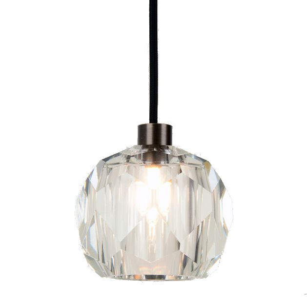 Howarth Crystal and Brass Pendant Lamp