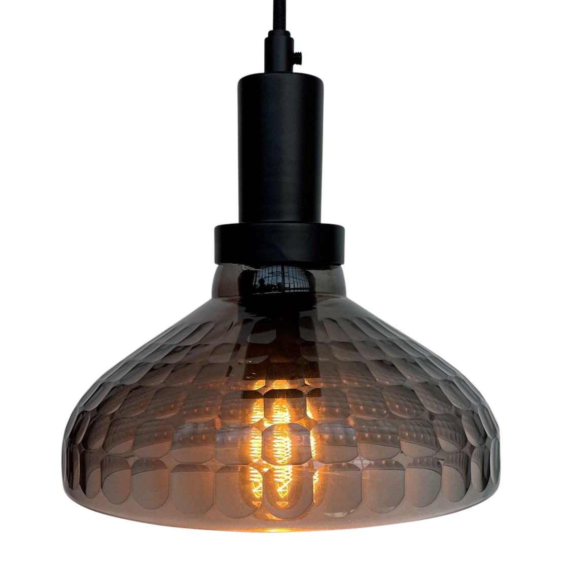 SMITH&SMITH Lucas Hexagonal Hand Cut Glass Pendant Lamp