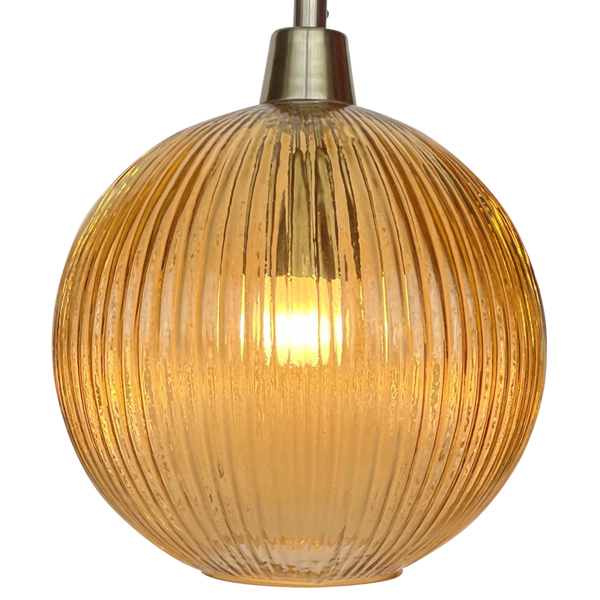 SMITH&SMITH Astrid Embossed Rippled Glass Pendant Lamp