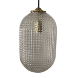 SMITH&SMITH Karo Diamond Cut Clear Glass Column Pendant Lamp